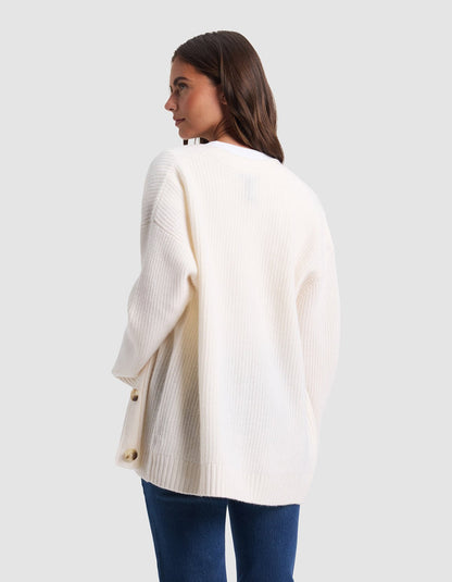 Oversized Sunday Cashmere Cardigan - Last Chance