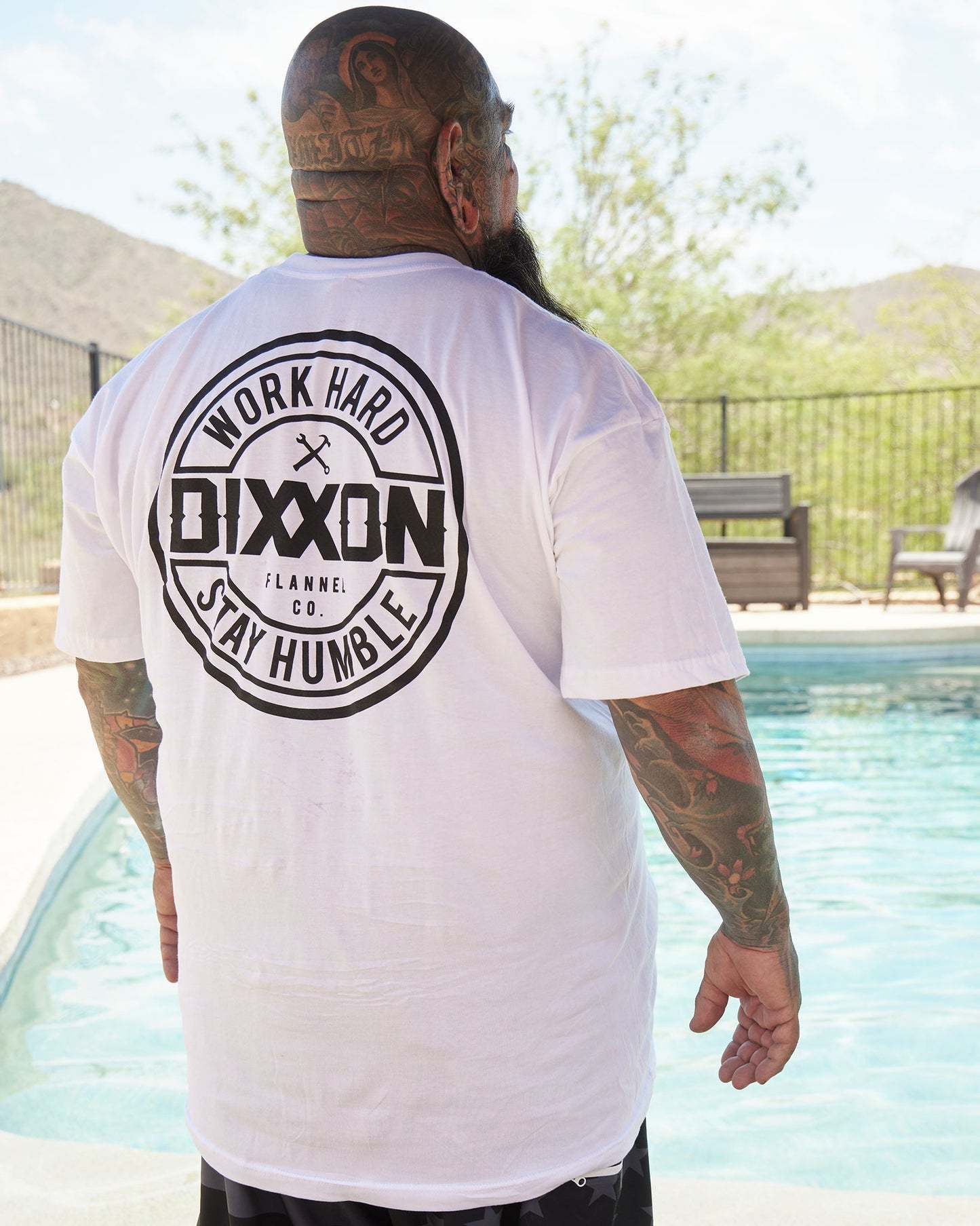 Black Corpo T-Shirt - White