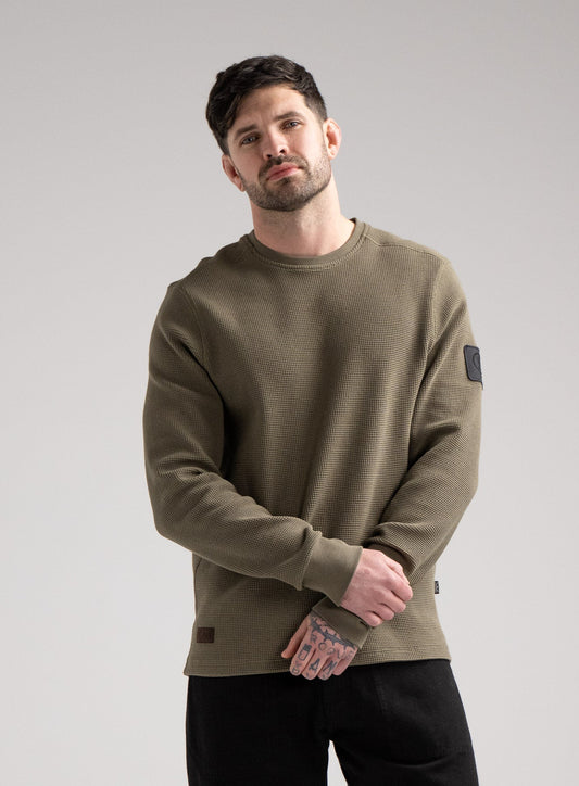 DISSIDENT WAFFLE LONG SLEEVE T-SHIRT